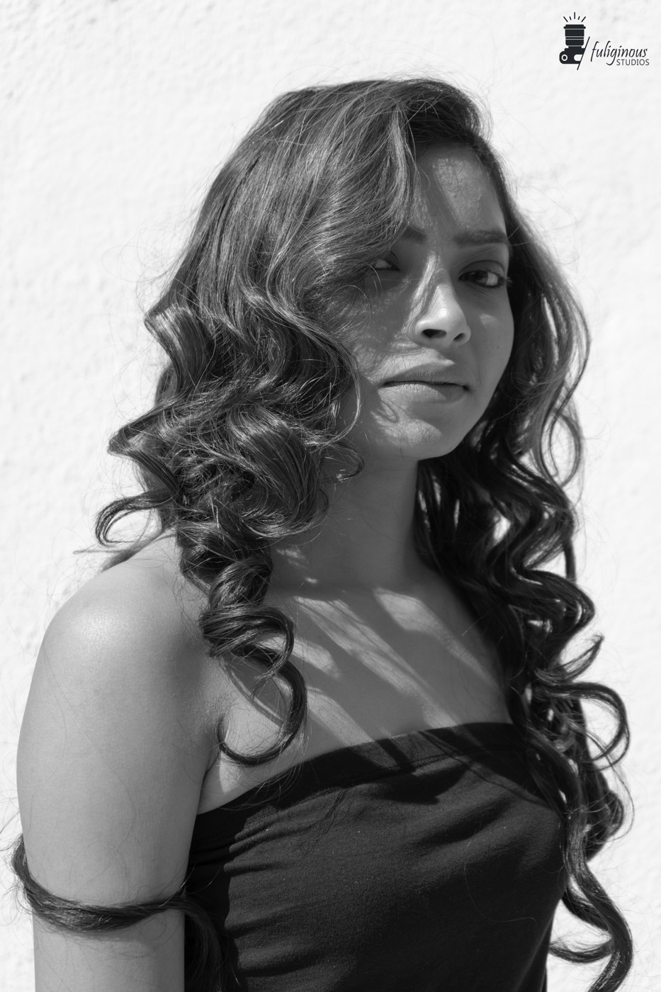Black and white fashion portrait from the project archive